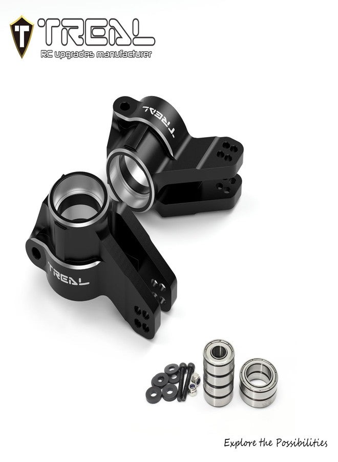 TREAL Aluminum 7075 Rear Hubs for Arrma 1:8 KRATON 6S Extreme BASH (EXB) (Black) - Image 2